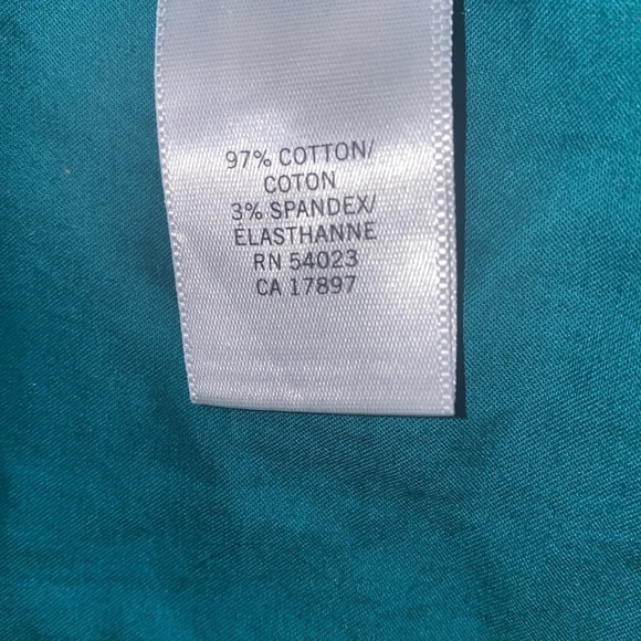 Banana  Republic green sleeveless button down shirt blouse Sz M - Picture 6 of 8